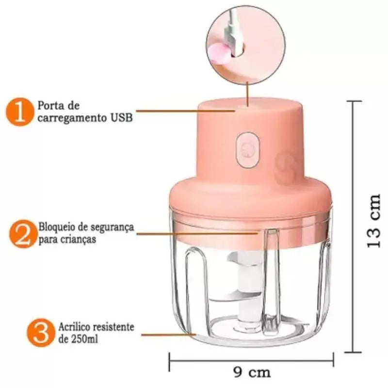 Mini Processador Elétrico Triturador - Clube do desconto