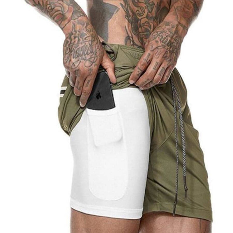 Shorts Para Treino 2 em 1 Esporte Air Effect - Clube do desconto